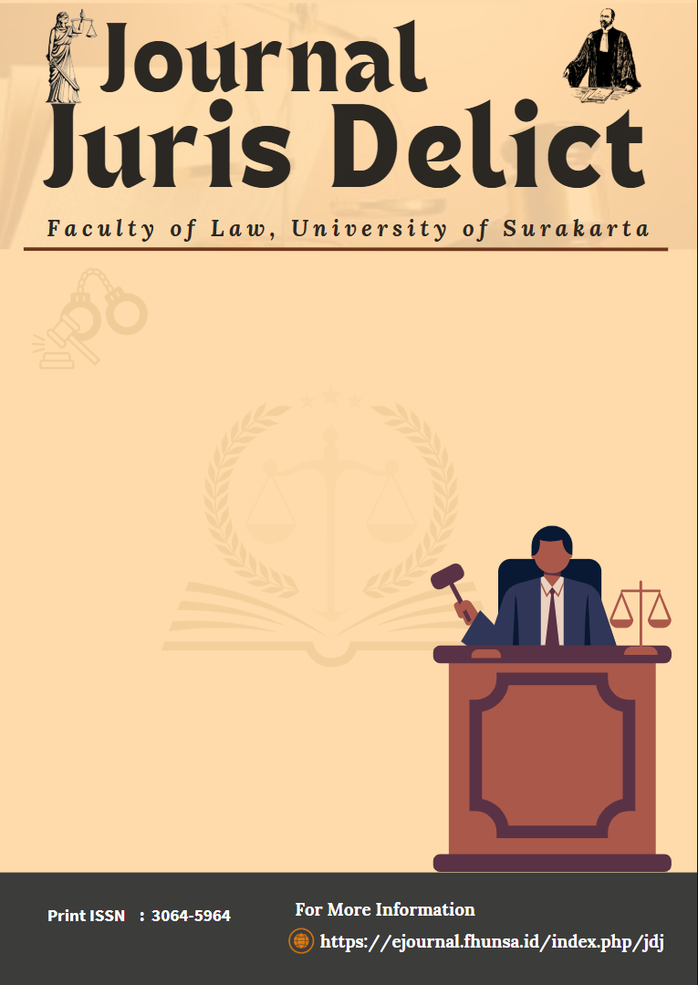 					View Vol. 1 No. 2 (2025): Juris Delict Journal
				